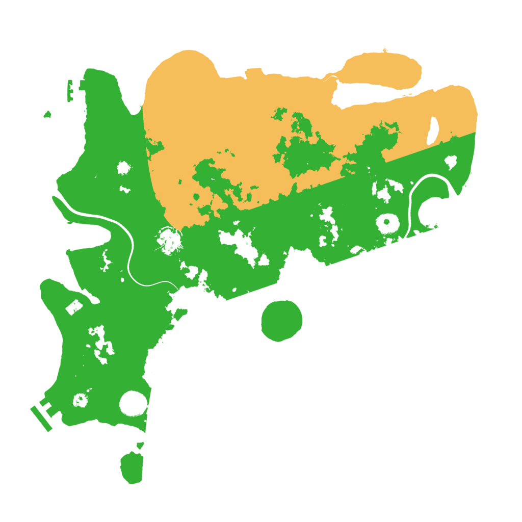 Biome Rust Map: Procedural Map, Size: 3600, Seed: 96232478