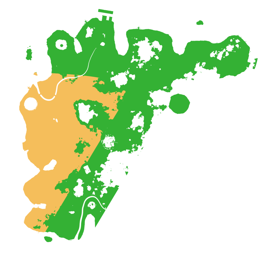 Biome Rust Map: Procedural Map, Size: 3650, Seed: 3650