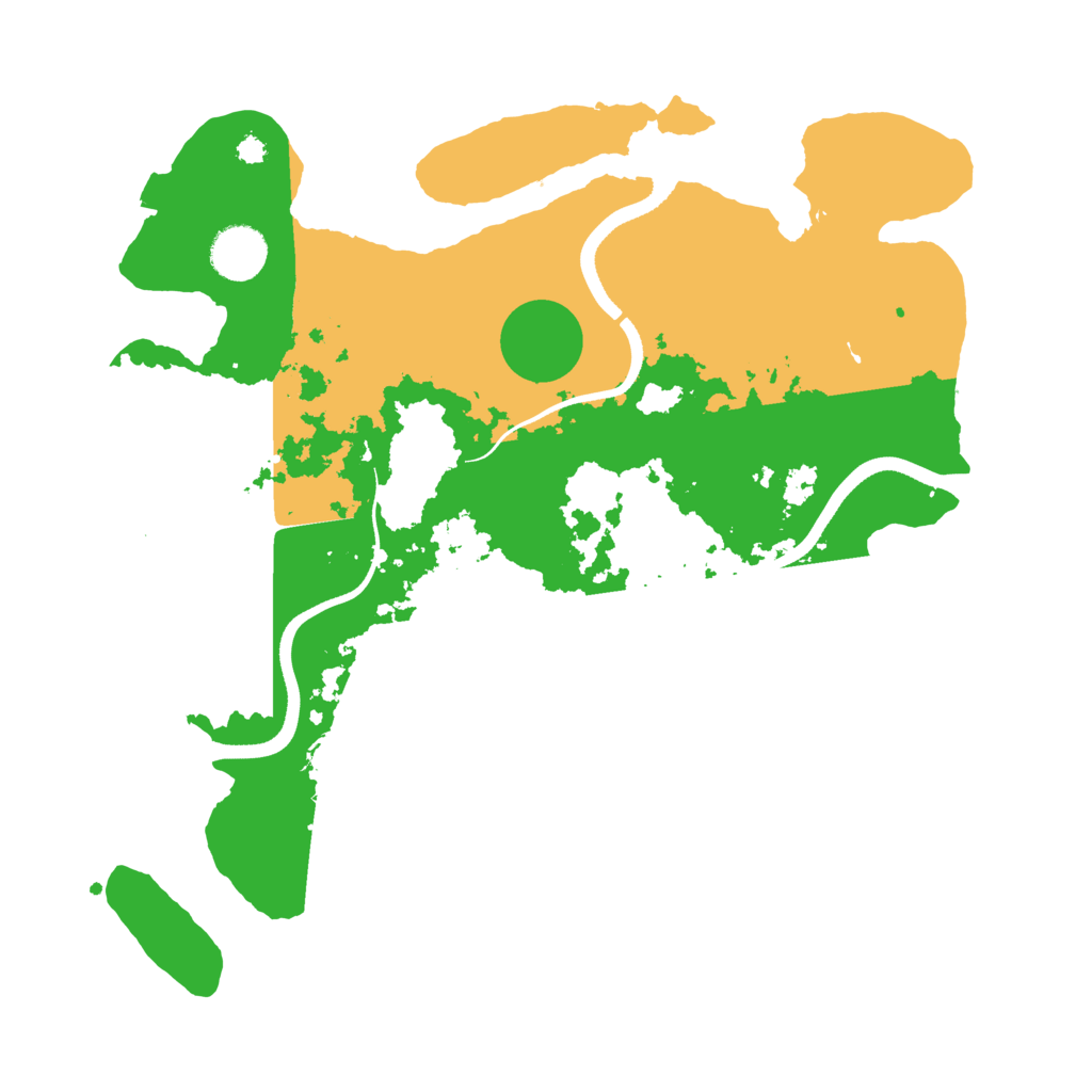 Biome Rust Map: Procedural Map, Size: 3500, Seed: 56939