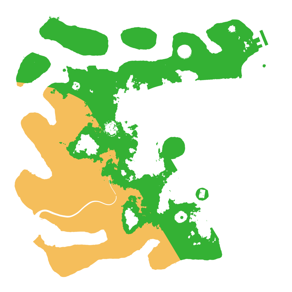 Biome Rust Map: Procedural Map, Size: 3700, Seed: 92747262