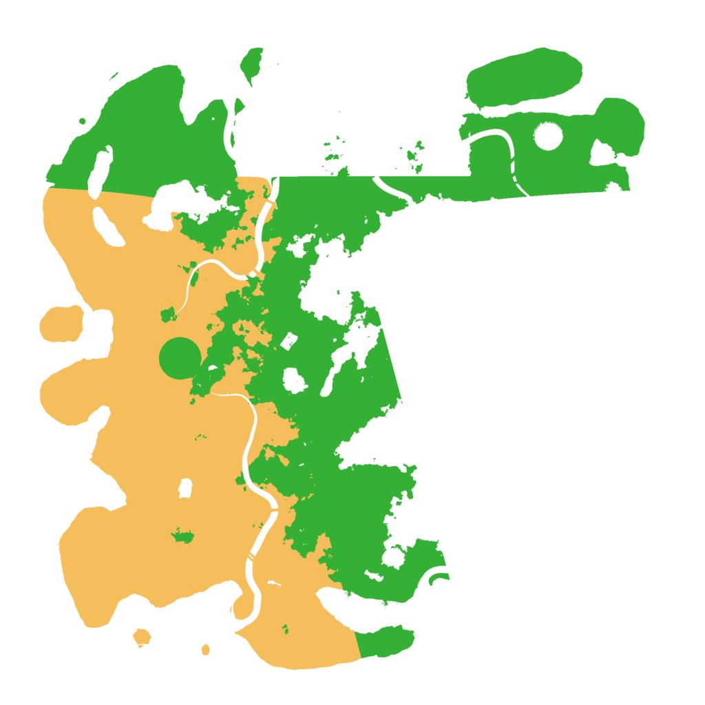 Biome Rust Map: Procedural Map, Size: 4400, Seed: 49108744