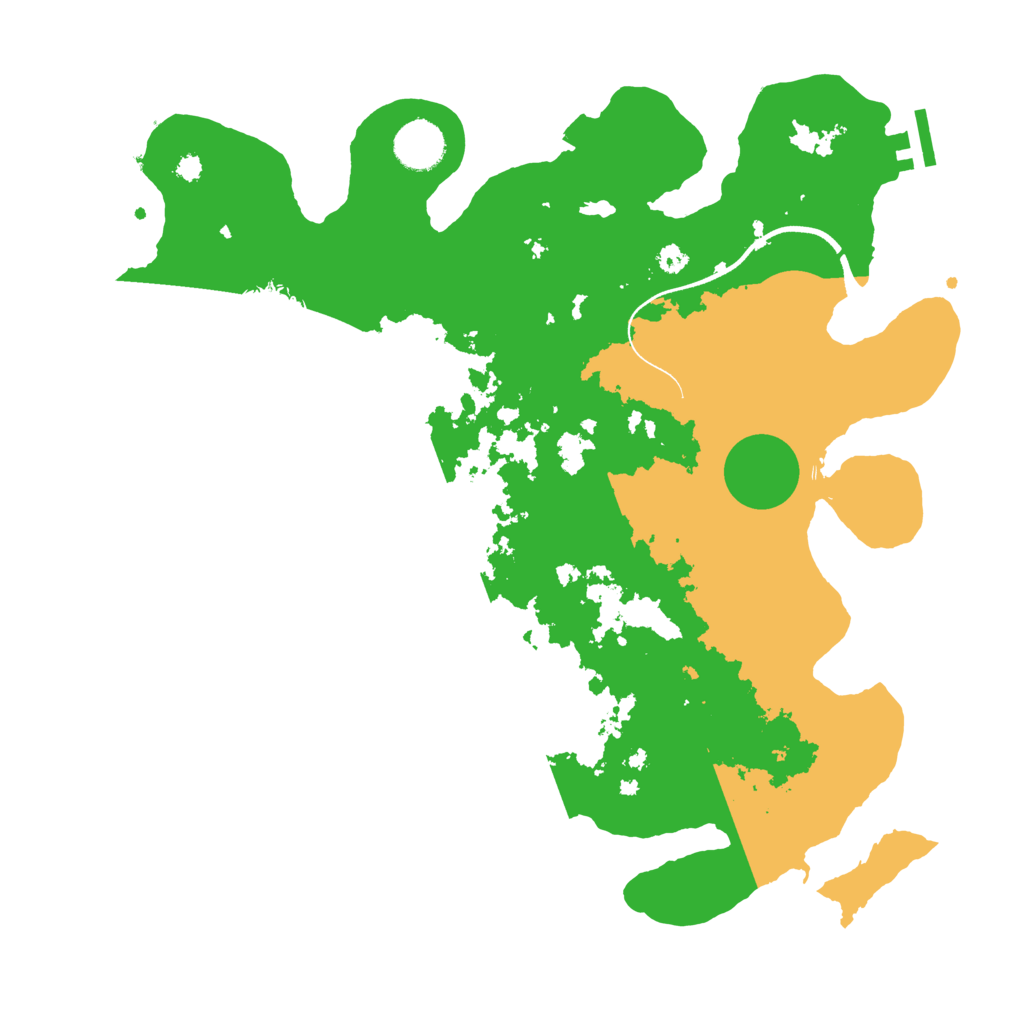 Biome Rust Map: Procedural Map, Size: 3600, Seed: 73525920