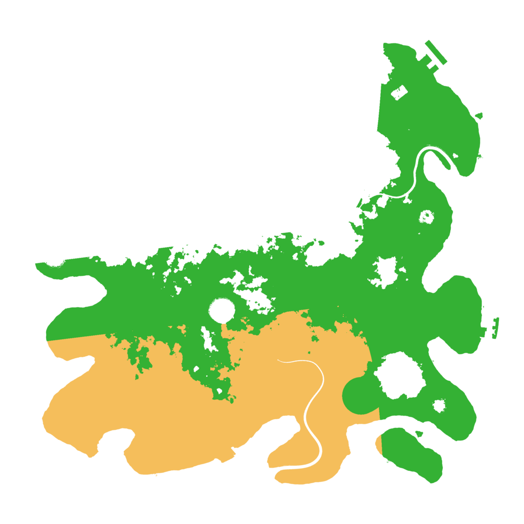 Biome Rust Map: Procedural Map, Size: 3700, Seed: 1457464960