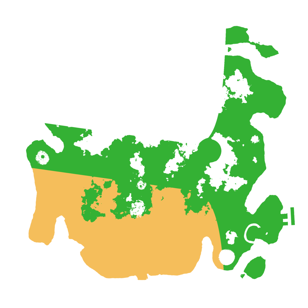 Biome Rust Map: Procedural Map, Size: 3500, Seed: 942156