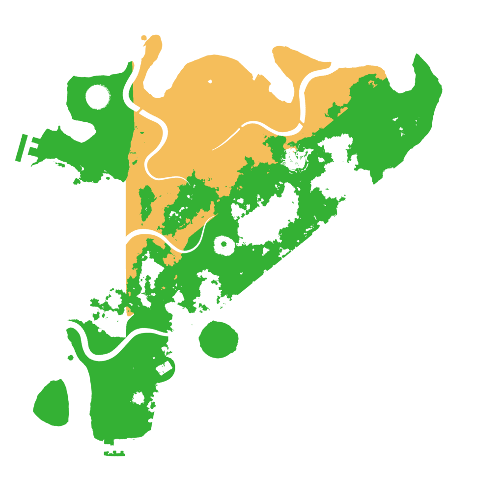 Biome Rust Map: Procedural Map, Size: 3650, Seed: 72943851