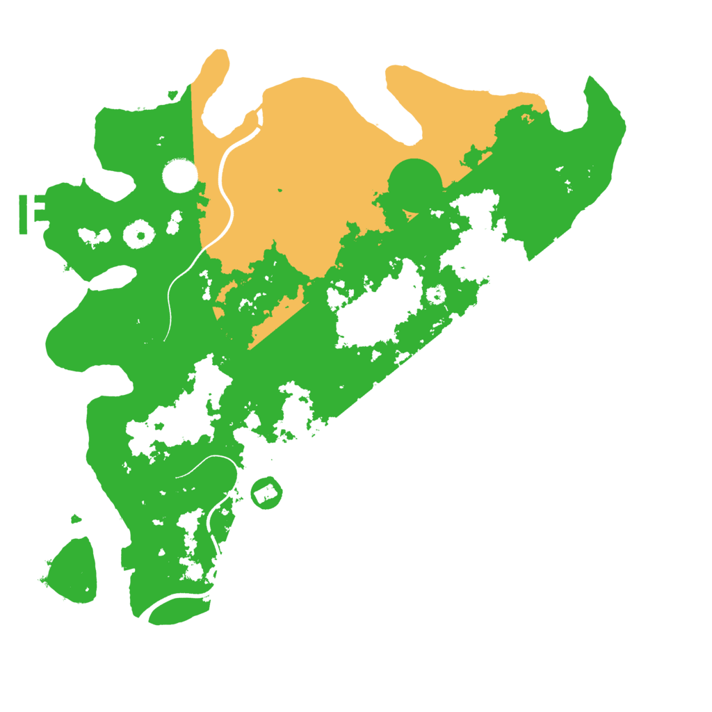 Biome Rust Map: Procedural Map, Size: 3650, Seed: 72943851