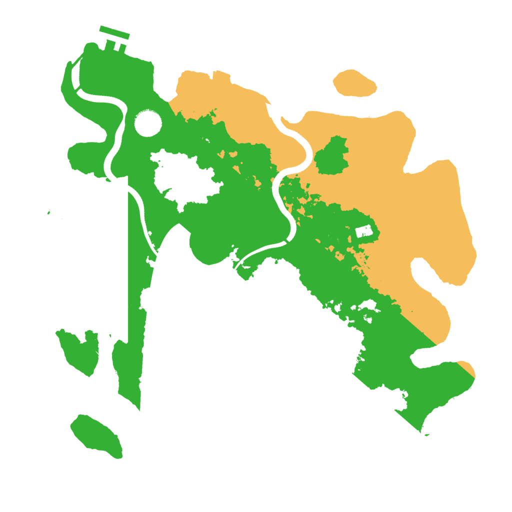 Biome Rust Map: Procedural Map, Size: 3400, Seed: 83475096