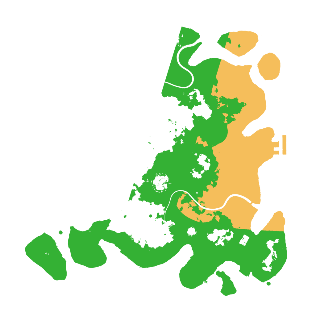 Biome Rust Map: Procedural Map, Size: 3300, Seed: 15426456