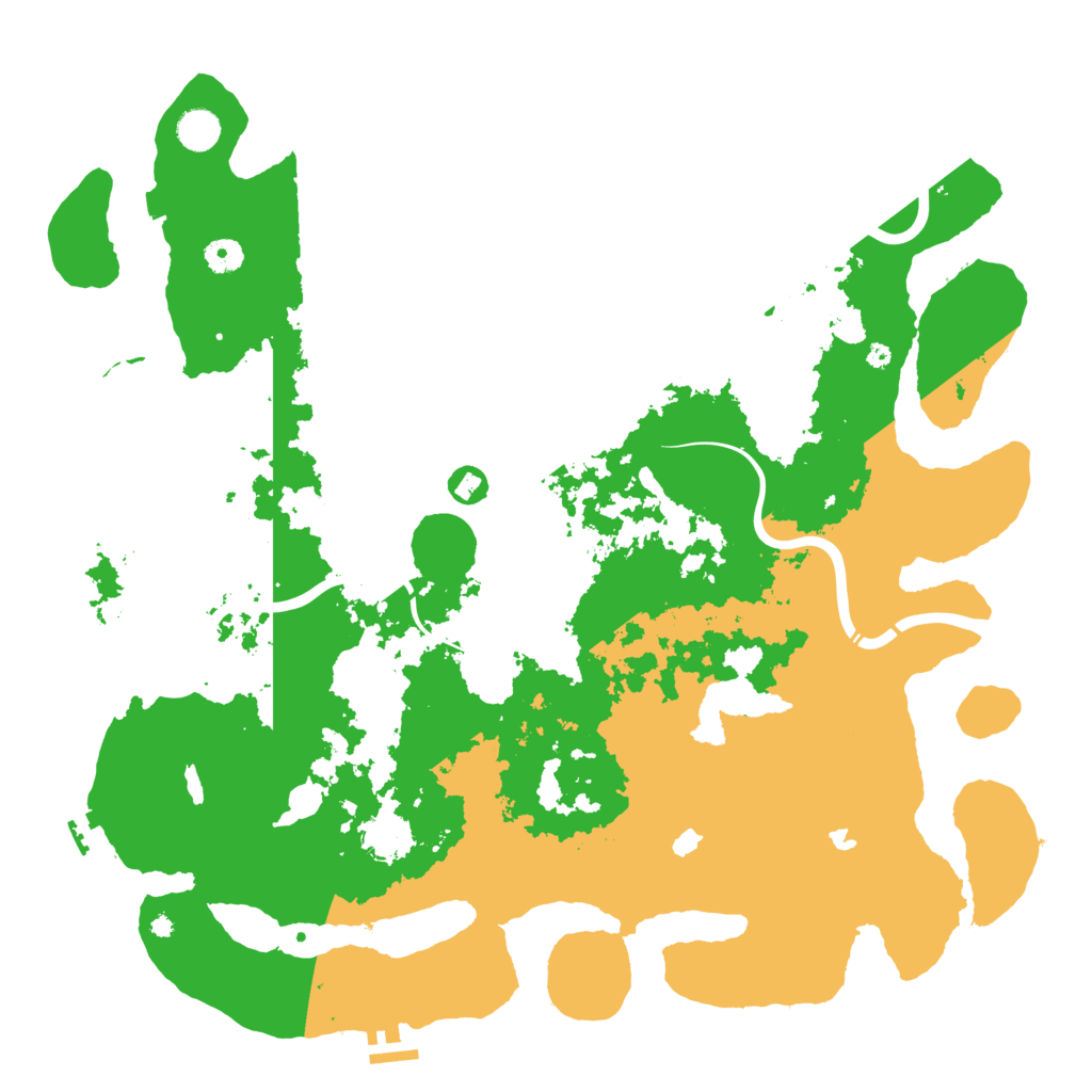 Biome Rust Map: Procedural Map, Size: 4500, Seed: 45001