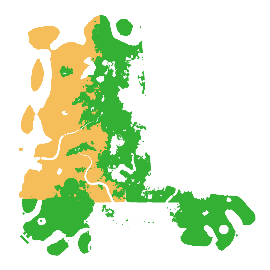 Biome Rust Map: Procedural Map, Size: 5000, Seed: 91123