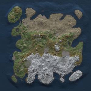 Thumbnail Rust Map: Procedural Map, Size: 3500, Seed: 1785059320, 14 Monuments