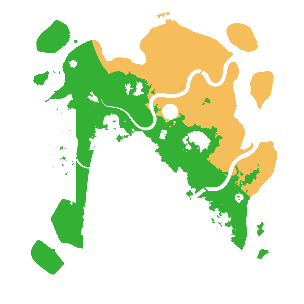 Biome Rust Map: Procedural Map, Size: 3500, Seed: 1654296388