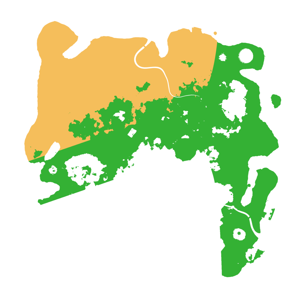 Biome Rust Map: Procedural Map, Size: 3700, Seed: 36929589
