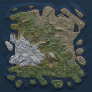 Thumbnail Rust Map: Procedural Map, Size: 4500, Seed: 61620068, 19 Monuments