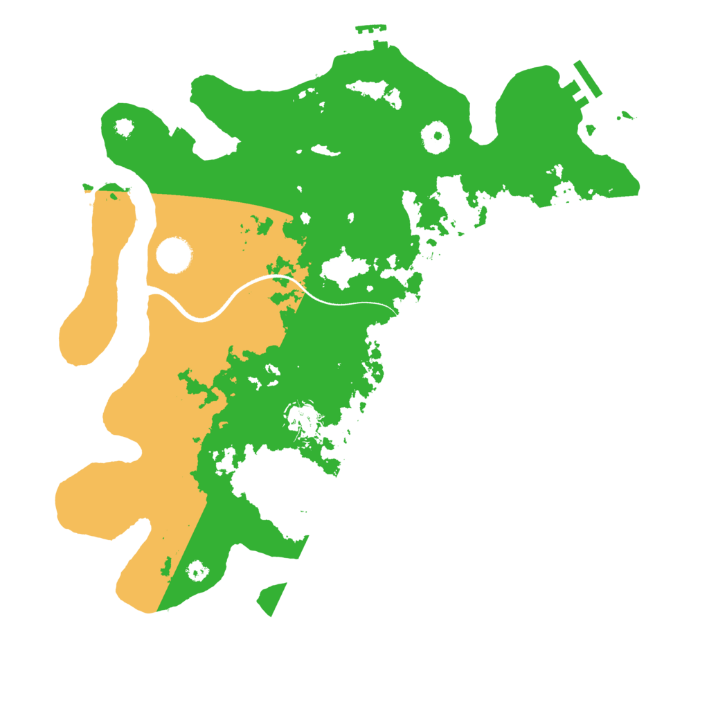 Biome Rust Map: Procedural Map, Size: 3500, Seed: 7786780