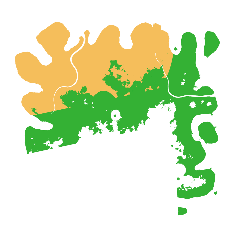 Biome Rust Map: Procedural Map, Size: 3500, Seed: 22216671