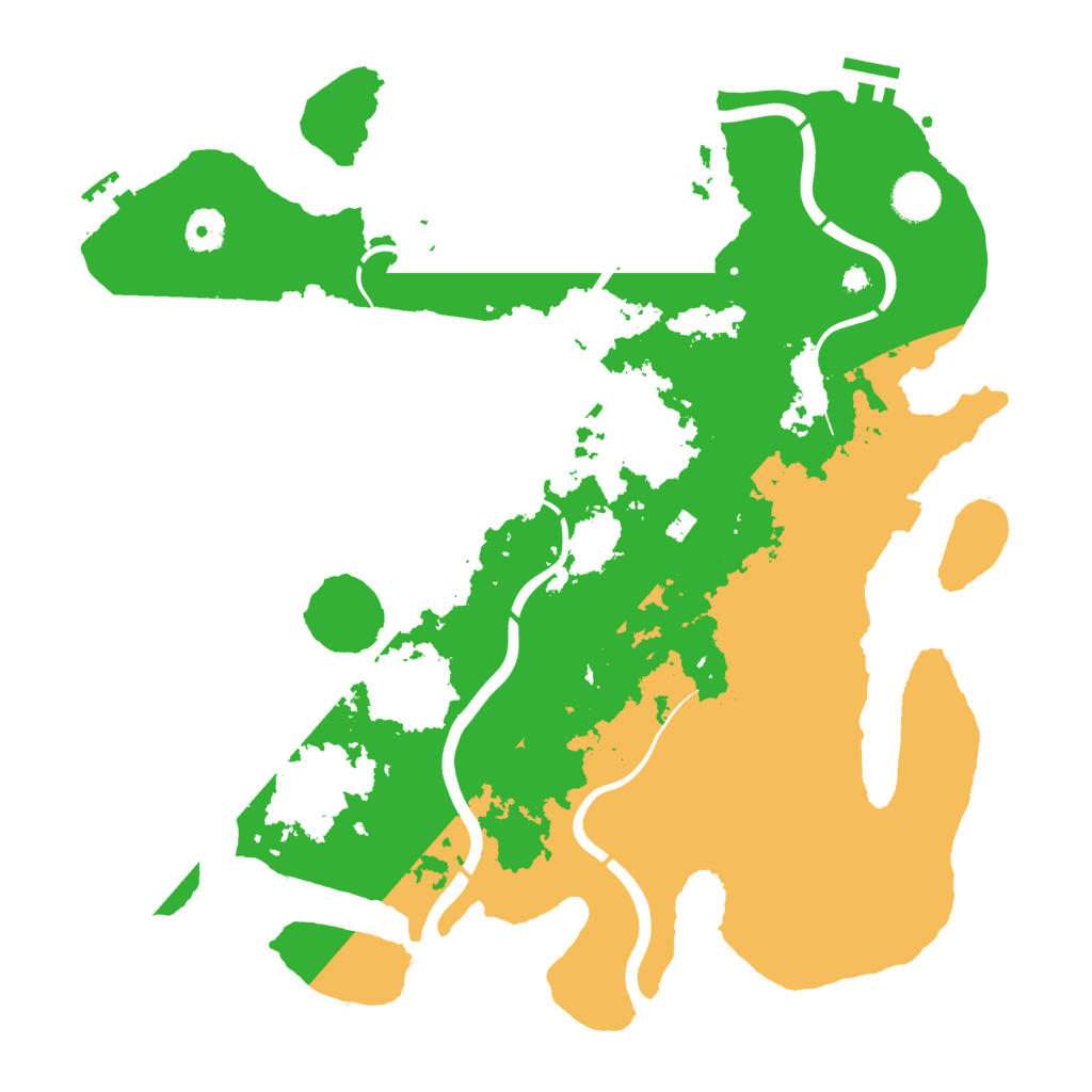 Biome Rust Map: Procedural Map, Size: 3900, Seed: 40693593