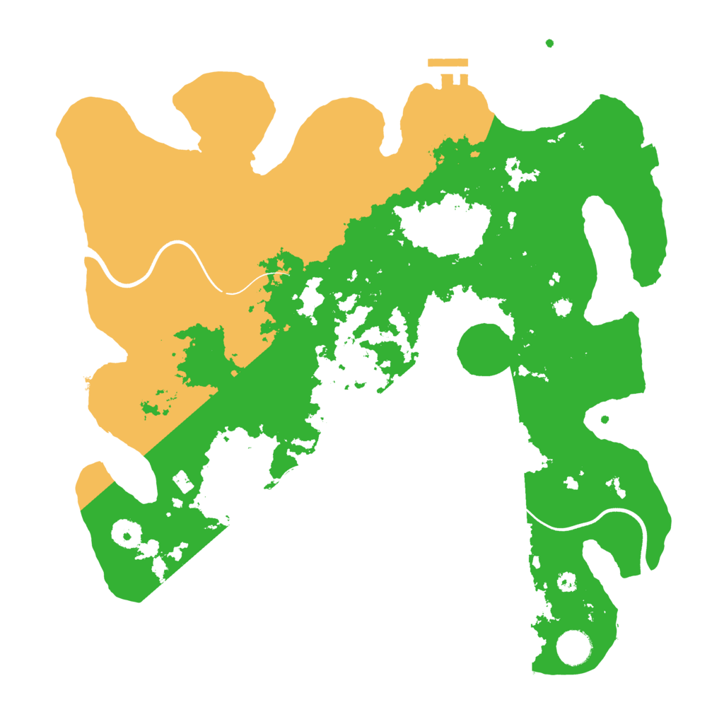 Biome Rust Map: Procedural Map, Size: 3650, Seed: 32173728