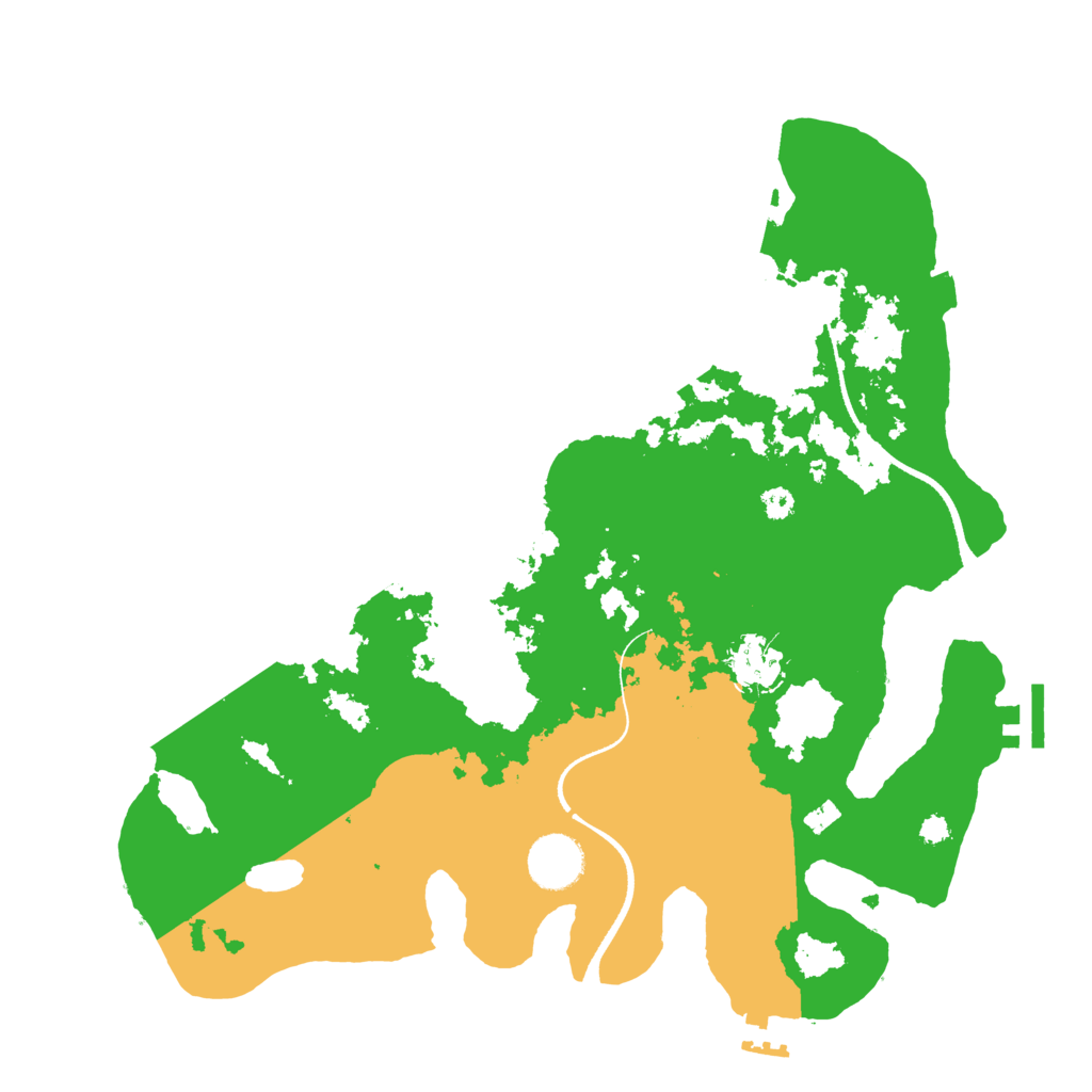 Biome Rust Map: Procedural Map, Size: 3450, Seed: 81286204