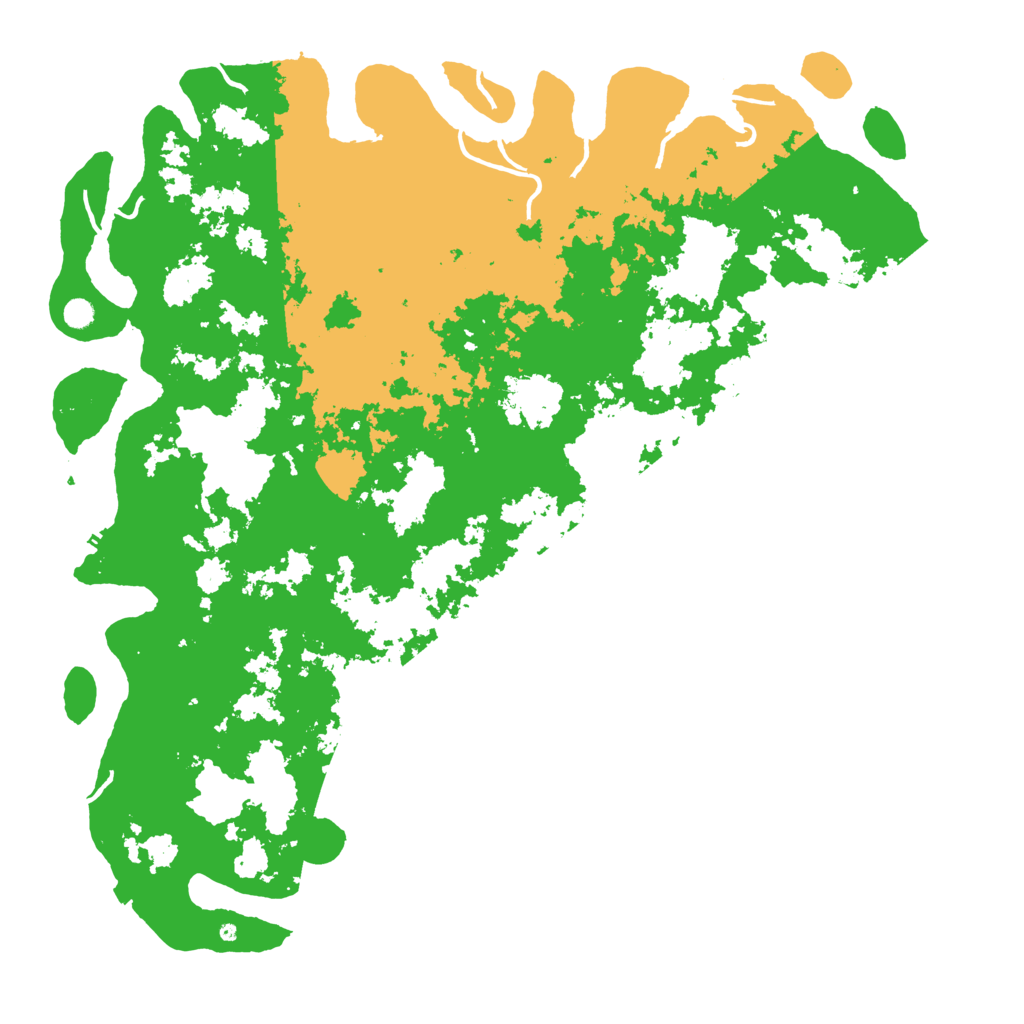 Biome Rust Map: Procedural Map, Size: 6000, Seed: 21415