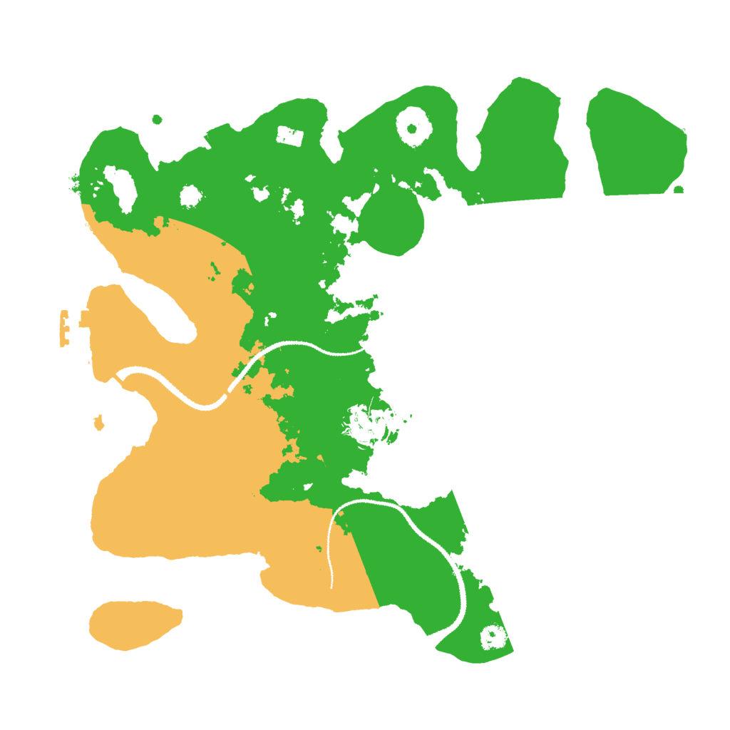 Biome Rust Map: Procedural Map, Size: 3000, Seed: 27303464