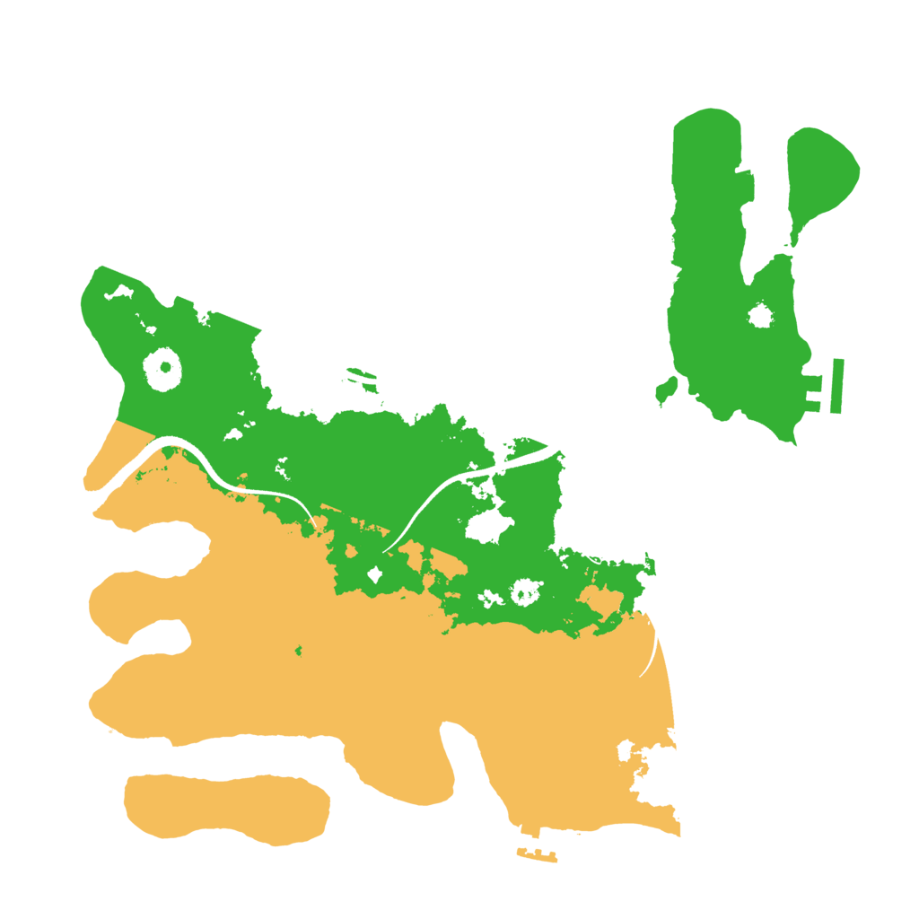 Biome Rust Map: Procedural Map, Size: 3400, Seed: 44457646