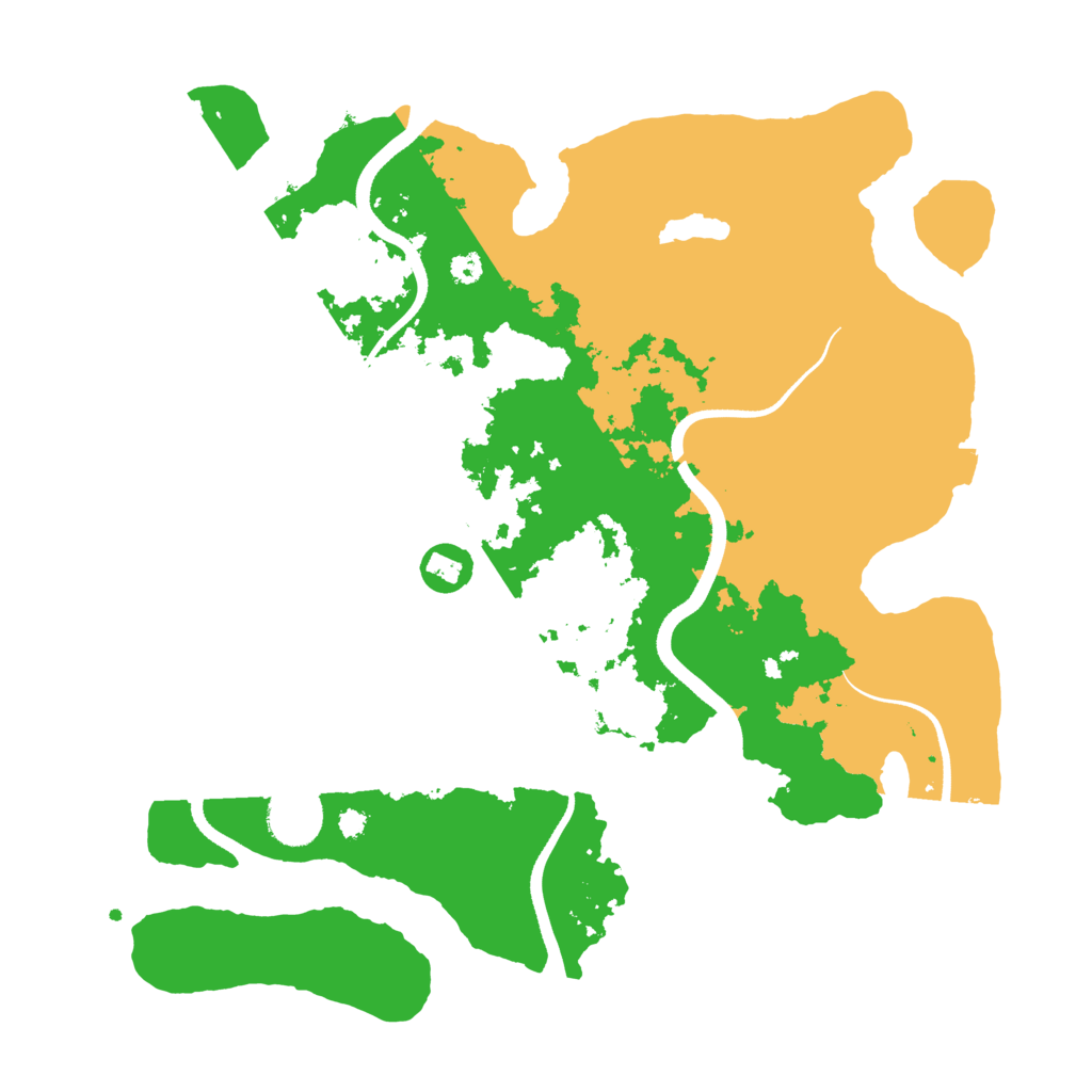 Biome Rust Map: Procedural Map, Size: 3500, Seed: 92352