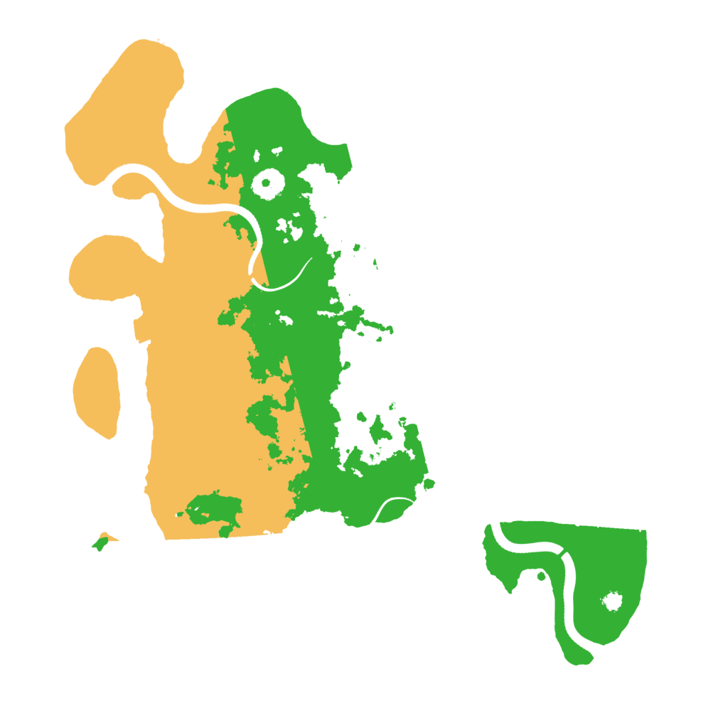 Biome Rust Map: Procedural Map, Size: 3500, Seed: 6419029