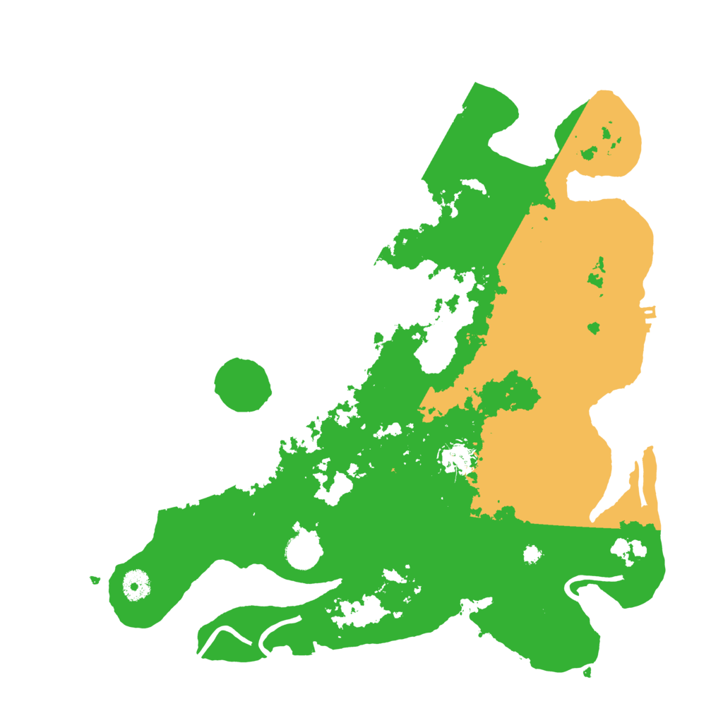 Biome Rust Map: Procedural Map, Size: 3700, Seed: 27580584