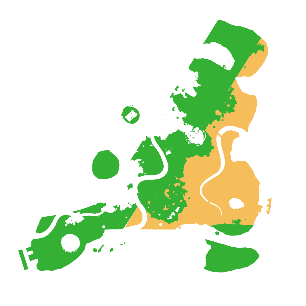 Biome Rust Map: Procedural Map, Size: 3000, Seed: 3686