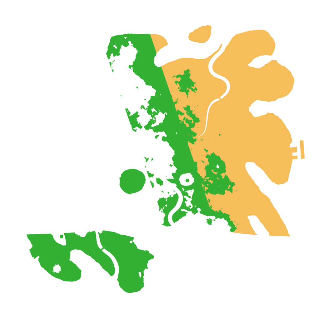 Biome Rust Map: Procedural Map, Size: 3500, Seed: 15060524