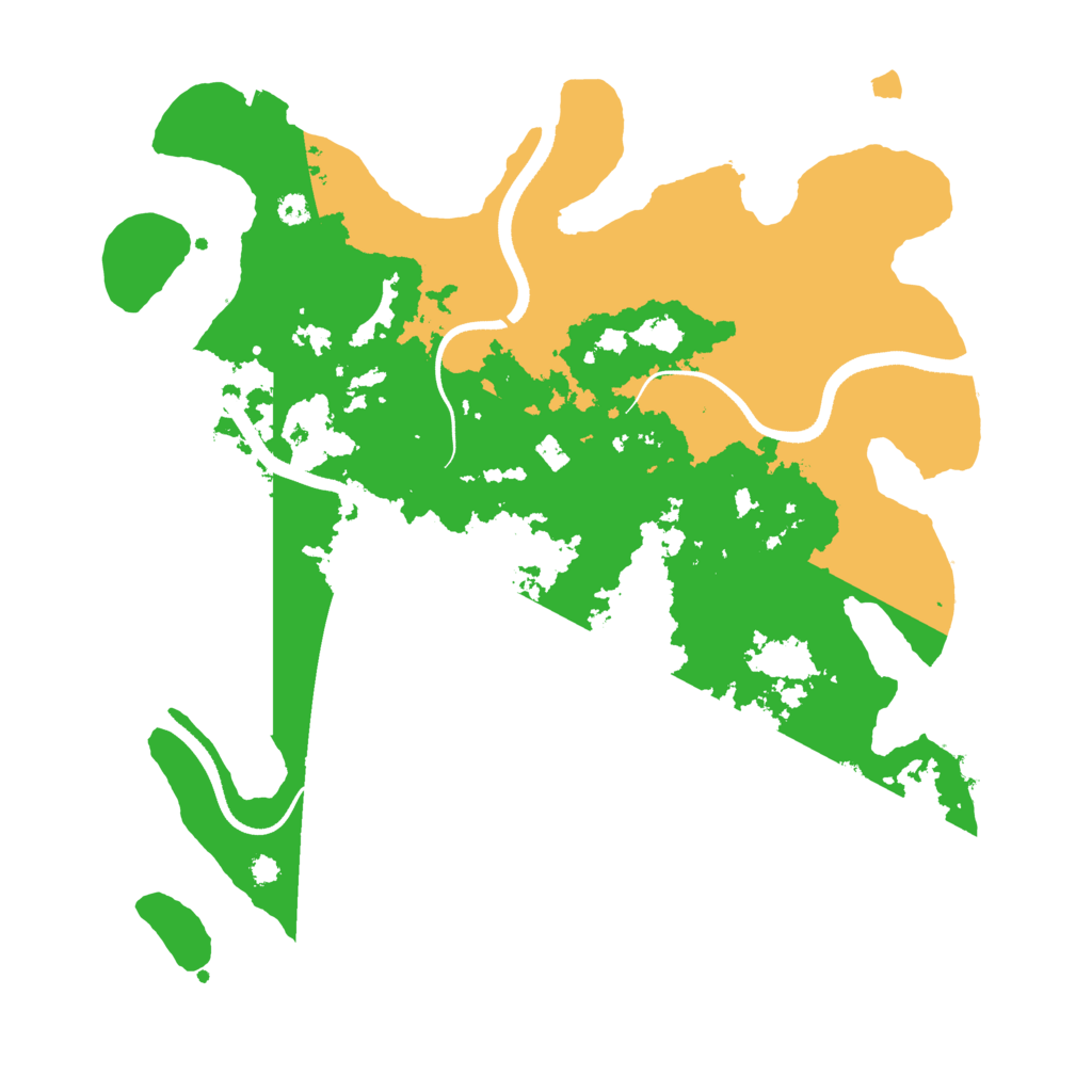 Biome Rust Map: Procedural Map, Size: 3500, Seed: 91548107