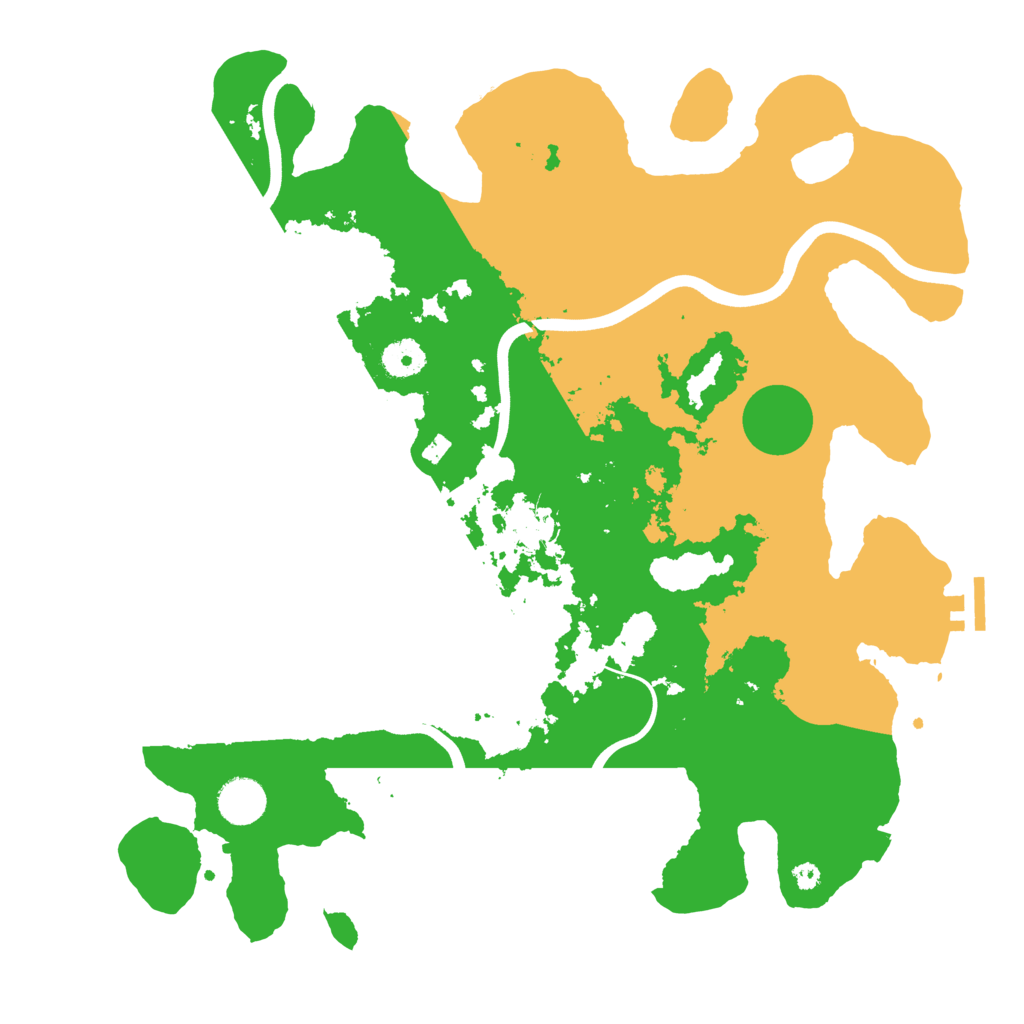 Biome Rust Map: Procedural Map, Size: 3850, Seed: 71968167