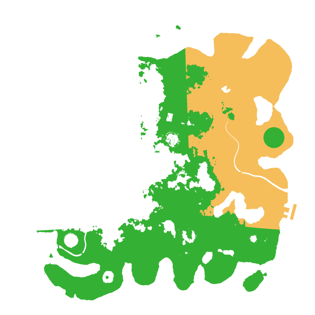 Biome Rust Map: Procedural Map, Size: 4000, Seed: 95996987