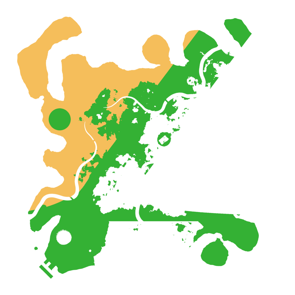 Biome Rust Map: Procedural Map, Size: 3550, Seed: 62327405