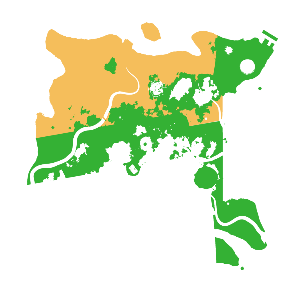 Biome Rust Map: Procedural Map, Size: 3550, Seed: 91049756
