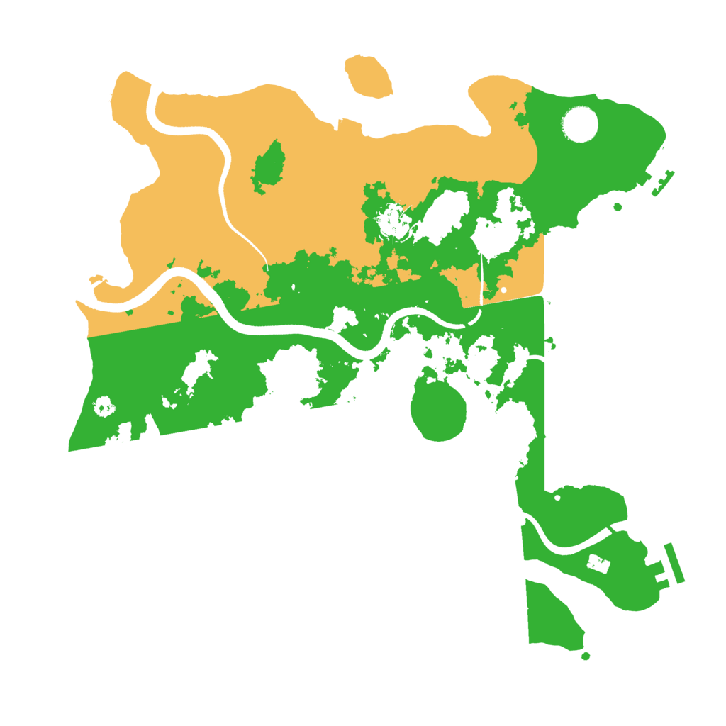 Biome Rust Map: Procedural Map, Size: 3550, Seed: 91049756