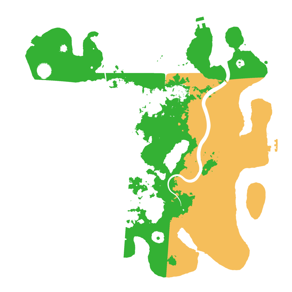 Biome Rust Map: Procedural Map, Size: 3550, Seed: 17791670