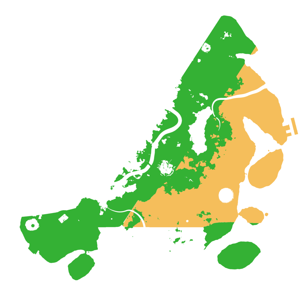 Biome Rust Map: Procedural Map, Size: 3600, Seed: 89629744