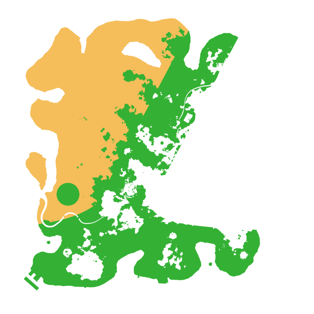 Biome Rust Map: Procedural Map, Size: 3650, Seed: 70239224