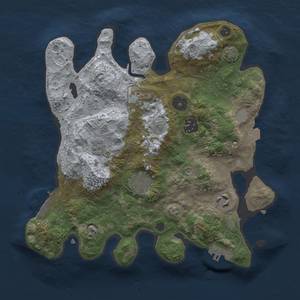 Thumbnail Rust Map: Procedural Map, Size: 3000, Seed: 1756191268, 13 Monuments