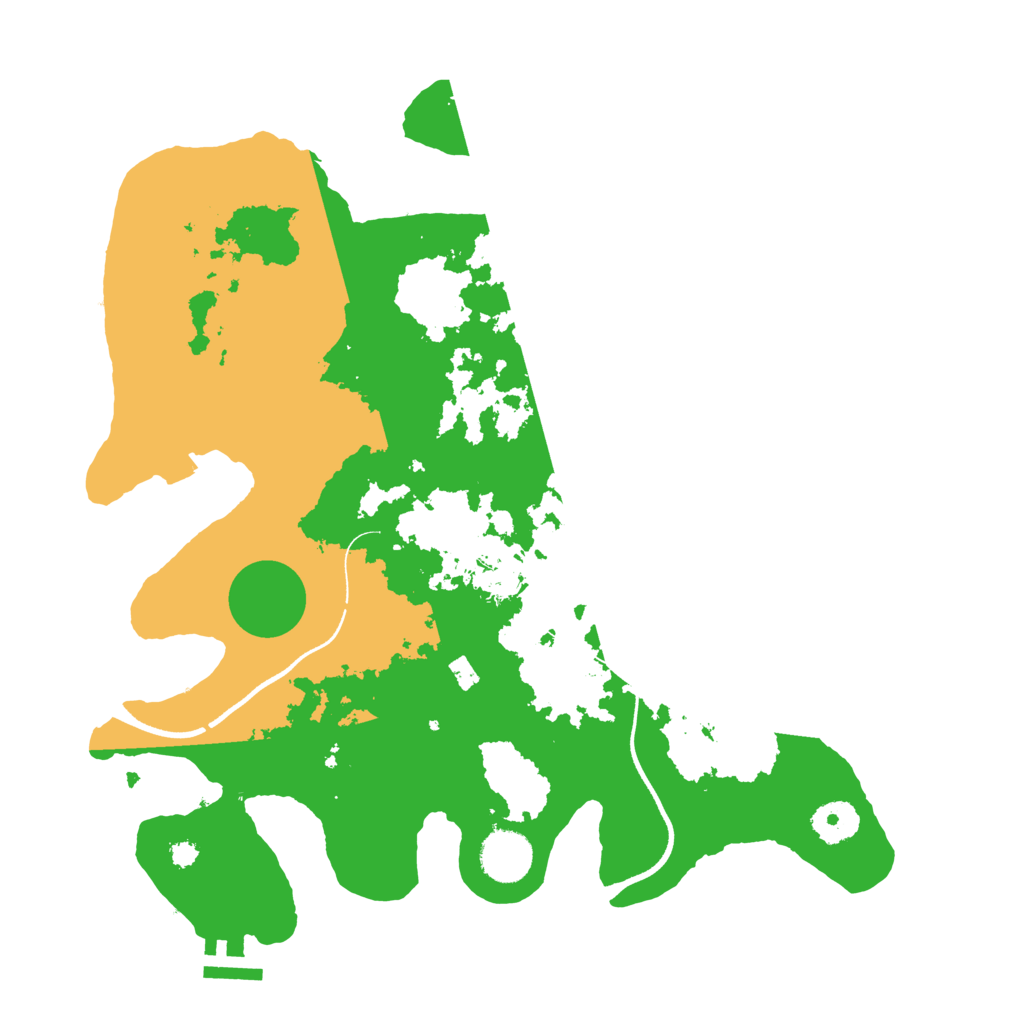 Biome Rust Map: Procedural Map, Size: 3500, Seed: 53271968