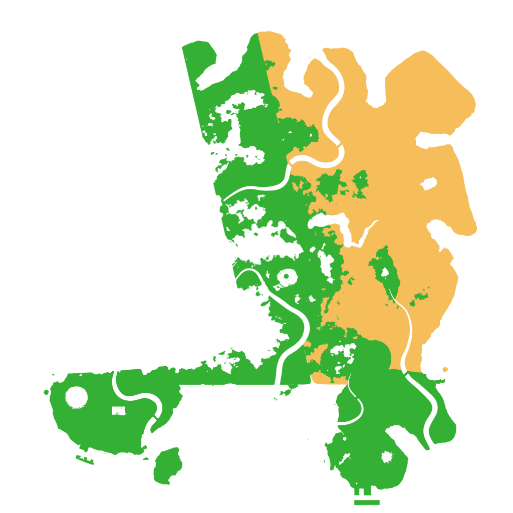 Biome Rust Map: Procedural Map, Size: 4096, Seed: 110003516