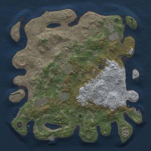 Thumbnail Rust Map: Procedural Map, Size: 4050, Seed: 1065666924, 19 Monuments