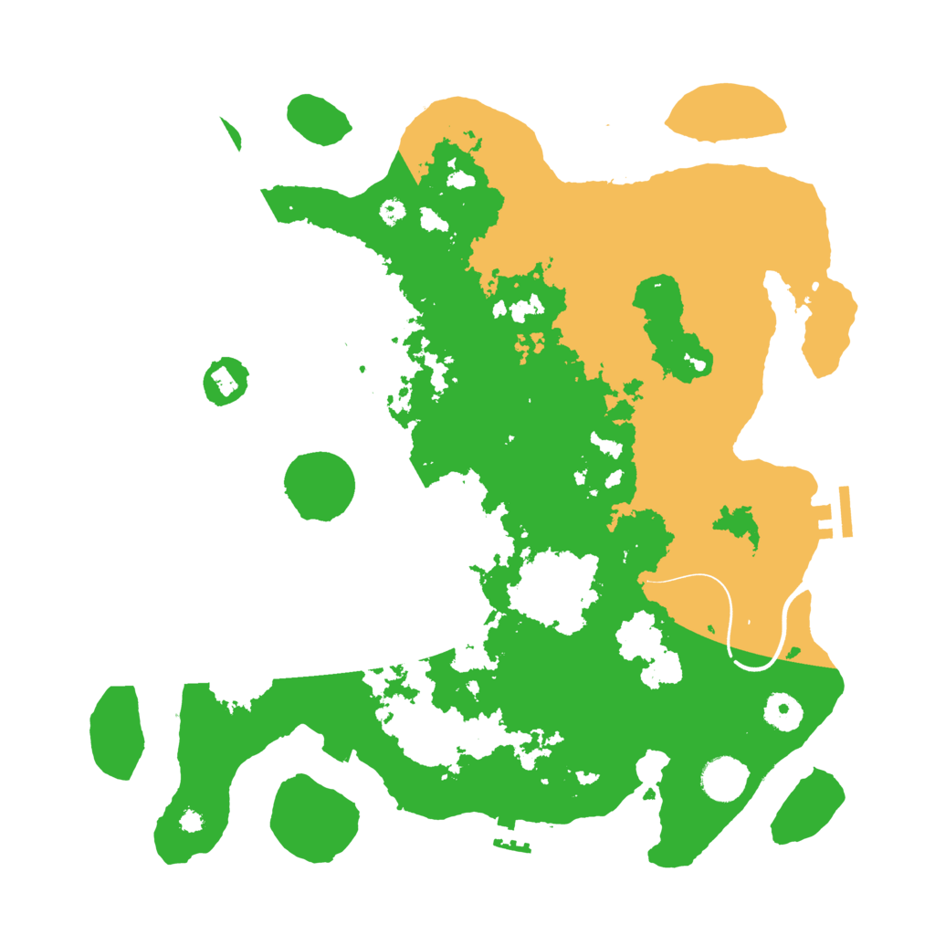 Biome Rust Map: Procedural Map, Size: 3700, Seed: 54176766