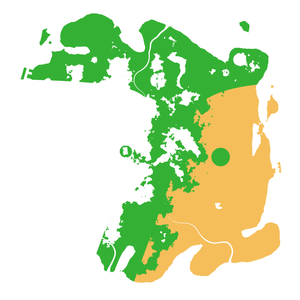 Biome Rust Map: Procedural Map, Size: 4300, Seed: 2054306021