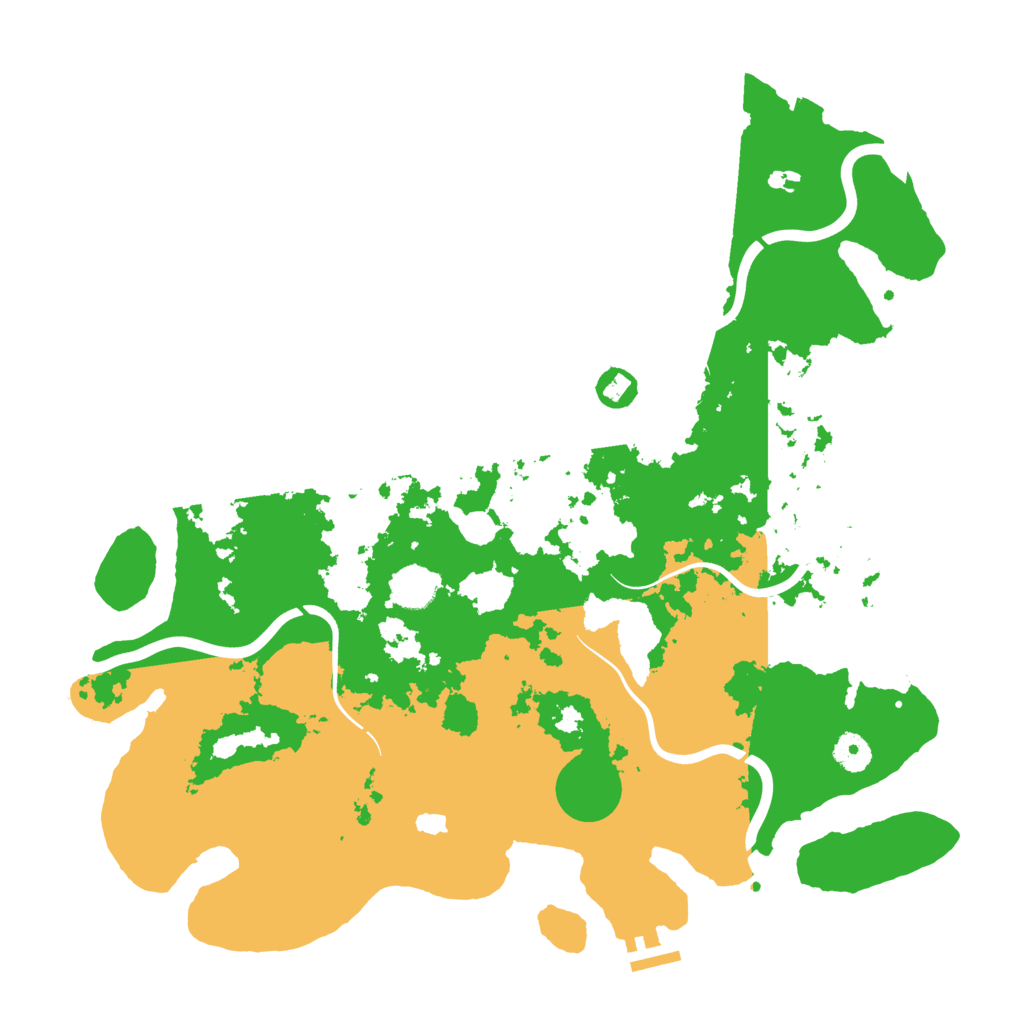 Biome Rust Map: Procedural Map, Size: 4100, Seed: 39746077