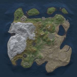 Thumbnail Rust Map: Procedural Map, Size: 3000, Seed: 187962862, 13 Monuments