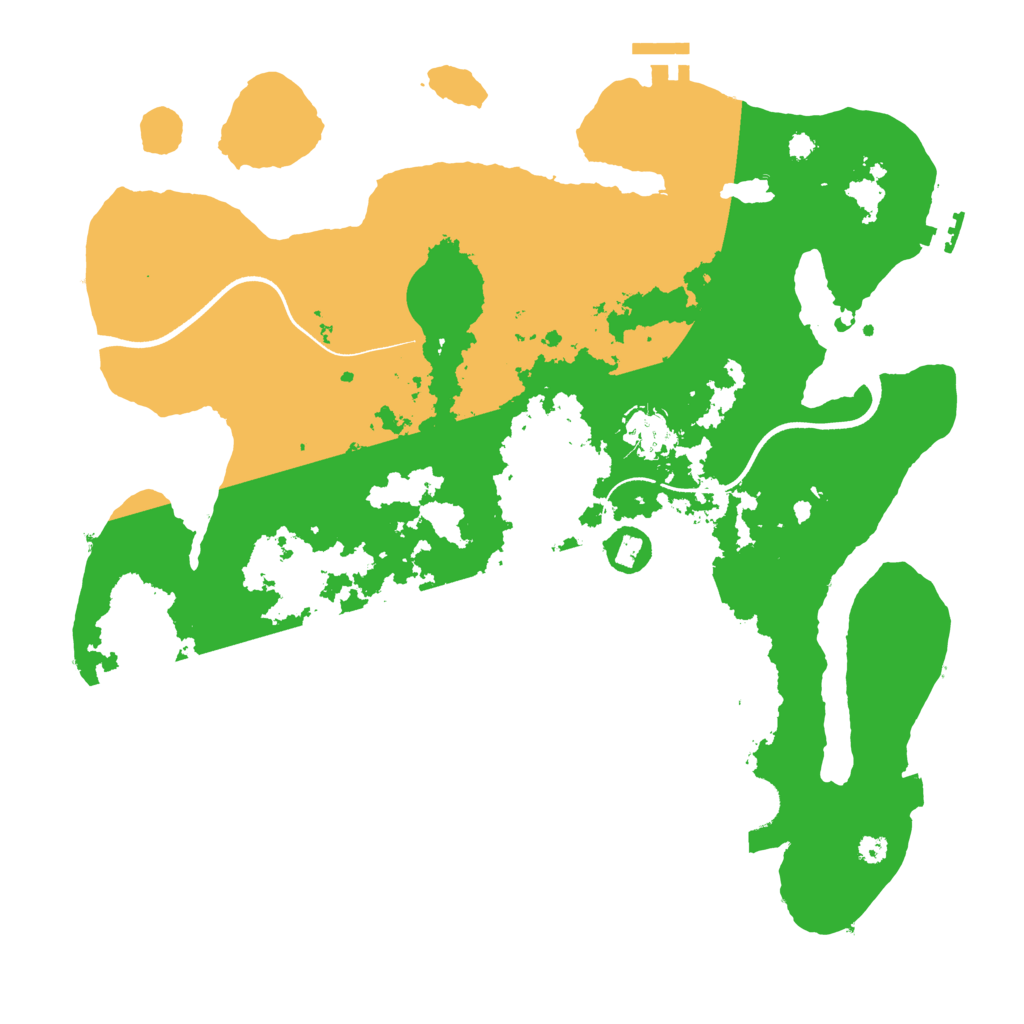 Biome Rust Map: Procedural Map, Size: 3600, Seed: 13967768