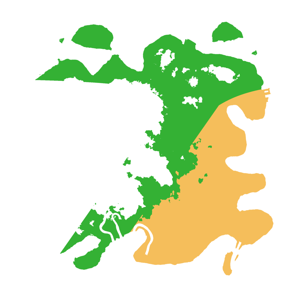 Biome Rust Map: Procedural Map, Size: 3000, Seed: 24245